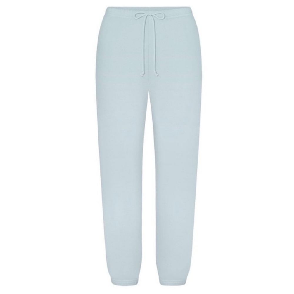 SKIMS!! French Terry Low- Rise Pant/ Joggers- In Opal/ Powder Blue!! - Picture 3 of 11